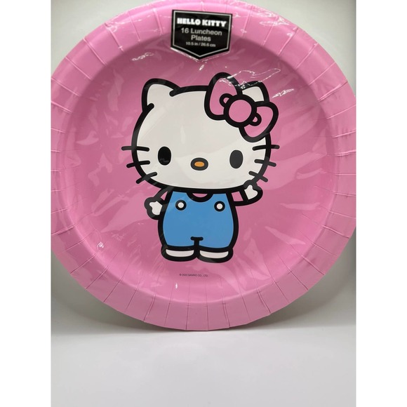 Hello Kitty Plate Napkin Bundle Lunch Plates, Dessert Plates, 2 types of napkins - Picture 3 of 7